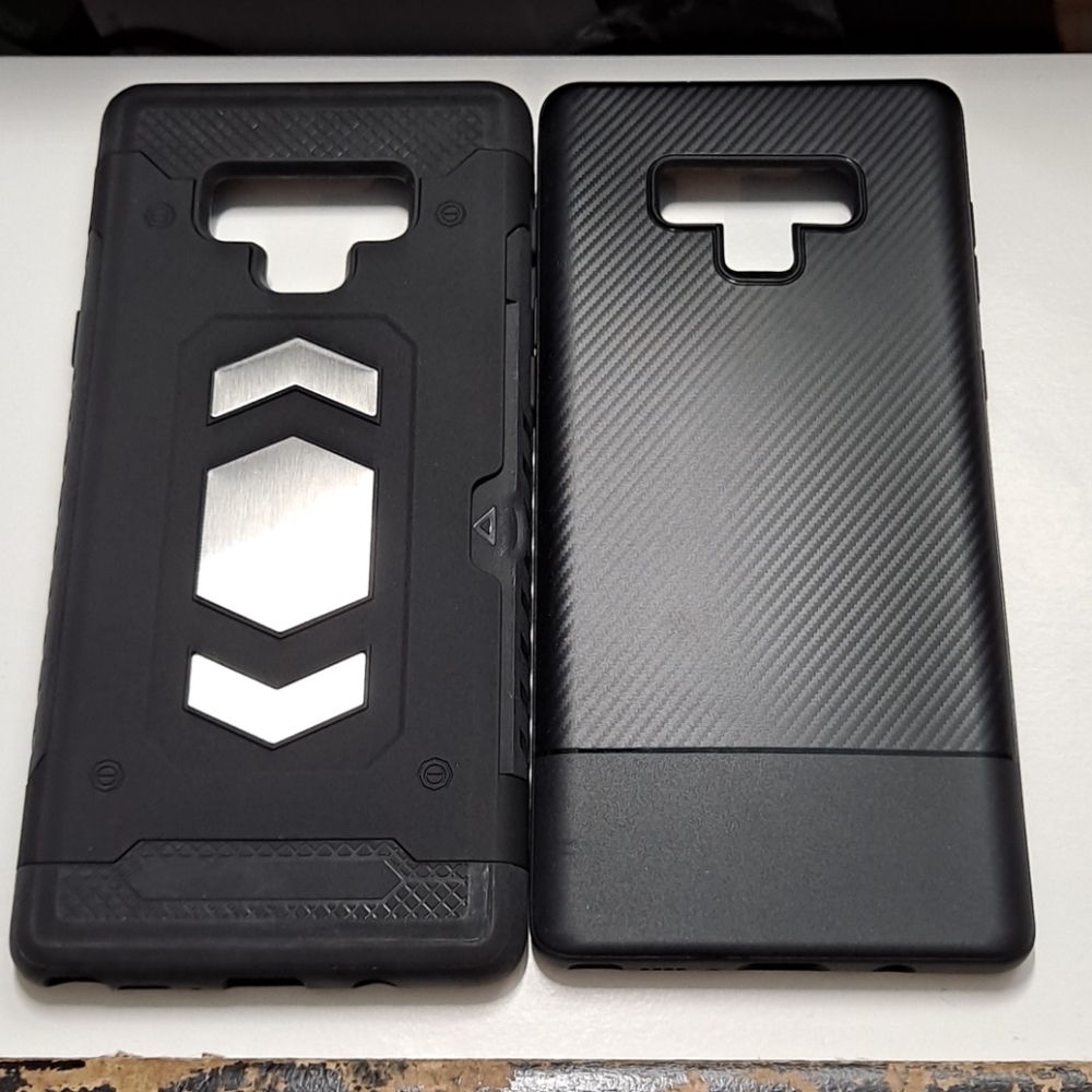 2 cases for samsung note 9 color black new